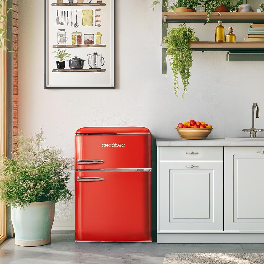 frigorífico Cecotec Bolero CoolMarket 2D Origin 86 Red E