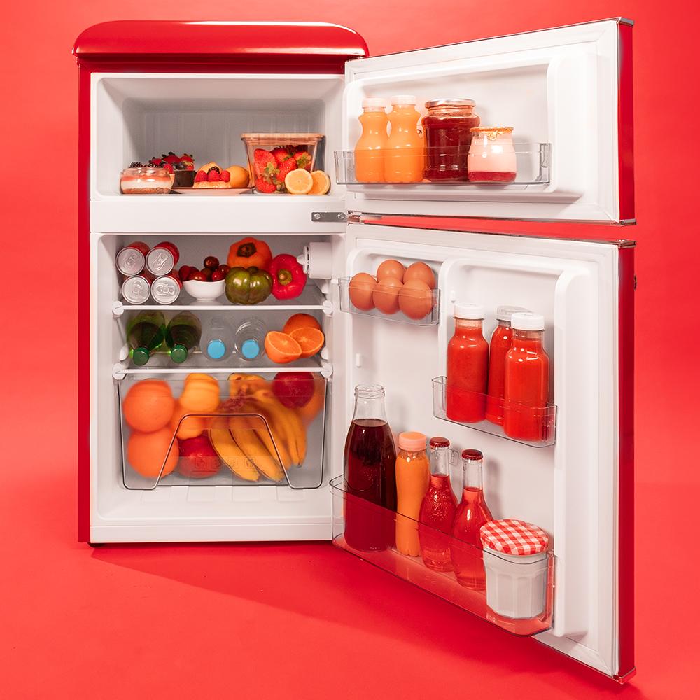 frigorífico Cecotec Bolero CoolMarket 2D Origin 86 Red E