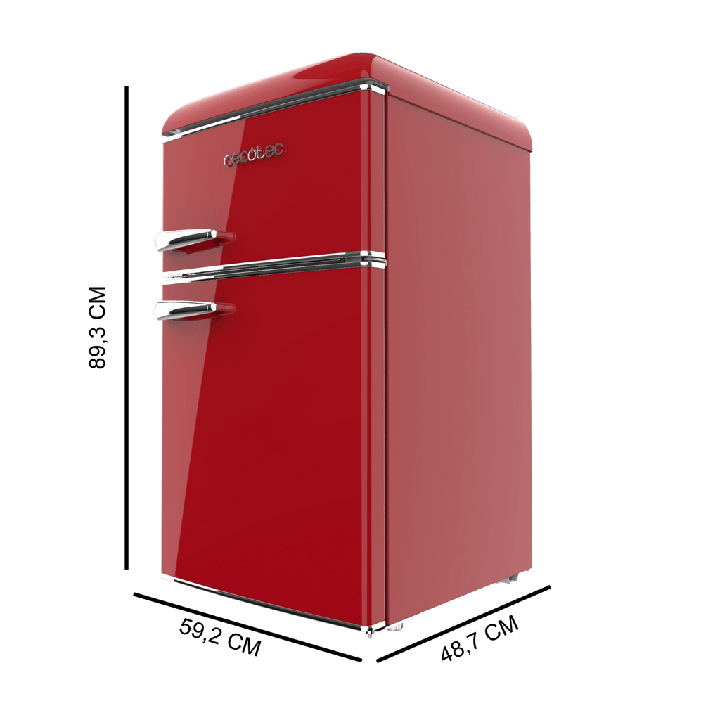 frigorífico Cecotec Bolero CoolMarket 2D Origin 86 Red E