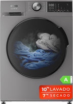 LAVADORA SECADORA EVVO NOVA INOX 10 kg lavado/7 kg secado