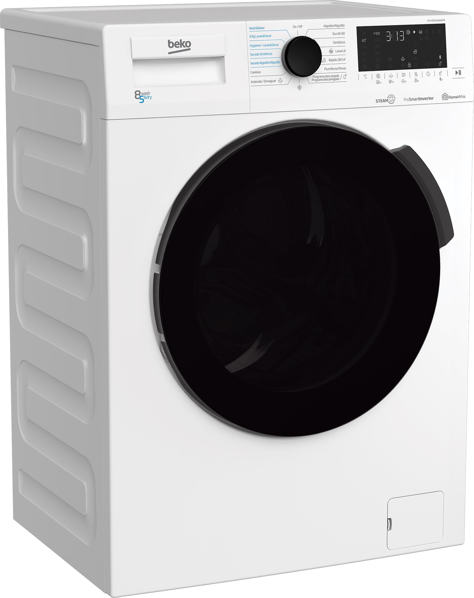 LAVADORA SECADORA BEKO HTV7716DSWBTR 7KG LAV 4KG SEC 1400RPM DISPLAY