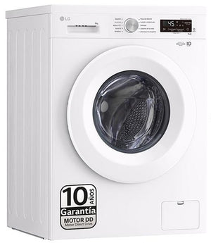 LAVADORA LG F4X1008NWH 8KG 1400RPM INTELIGENCIA ARTIFICIAL IA BLANCA DISPLAY CLASE A TAPA DESMONTABLE