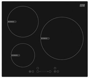 PLACA NEWPOL NW3INDK2 INDUCCION TOUCH CONTROL SISTEMA SLIDER 3 FUEGOS BIG ZONE 29CM