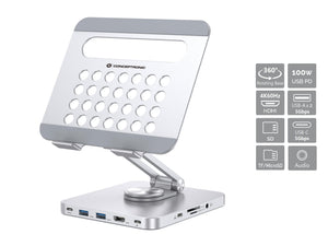 DONN26G mueble y soporte para dispositivo multimedia Plata Tableta Carro para administración de tabletas