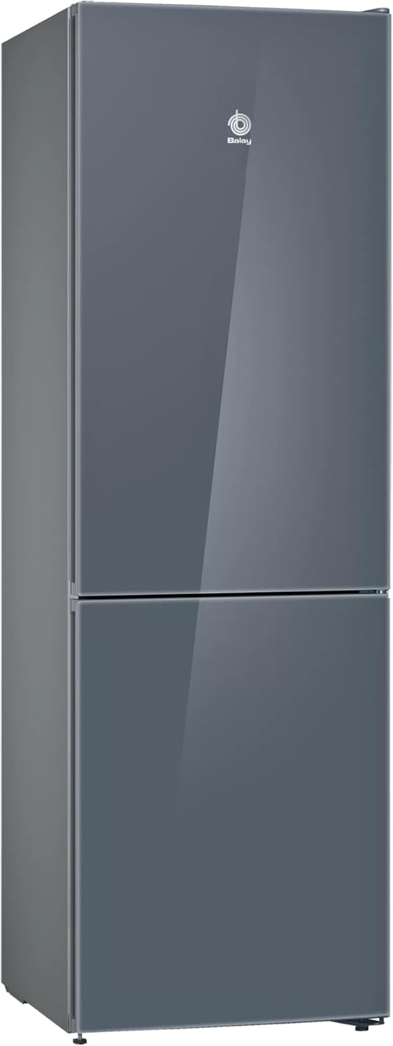 FRIGORIFICO COMBI BALAY 3KFD565AI NO FROST CLASE D 186X60X66 357 LITROS PUERTAS CRISTAL GRIS ANTRACITA EXTRACOLD/EXTRAFRESH COMFORT SERIE CRISTAL "FABRICADO EN ESPAÑA"