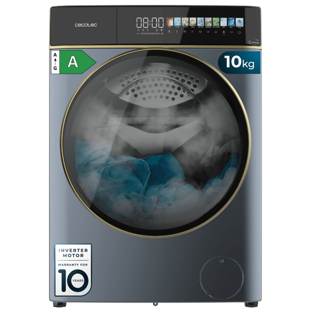 Lavadora Cecotec Bolero DressCode 10900 Inverter FullColor Ice Blue A