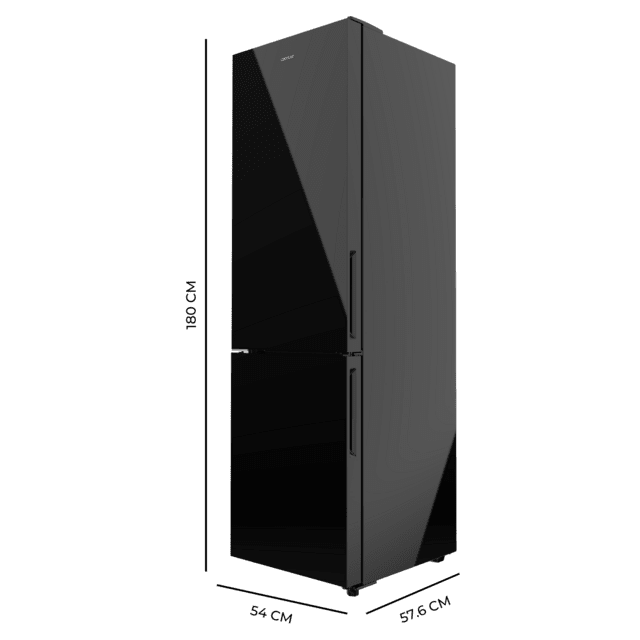 Frigorífico combi Cecotec Bolero CoolMarket Combi 250 Black Glass E