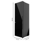 Frigorífico combi Cecotec Bolero CoolMarket Combi 250 Black Glass E