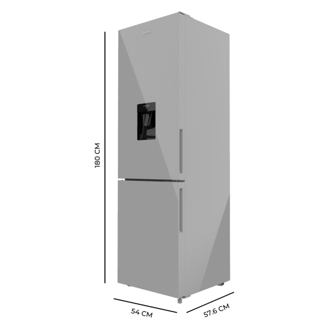 Frigorífico combi Cecotec Bolero CoolMarket Combi 250 WD Grey Glass D