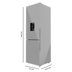 Frigorífico combi Cecotec Bolero CoolMarket Combi 250 WD Grey Glass D