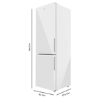 Frigorífico combi Cecotec Bolero CoolMarket Combi 250 White Glass D