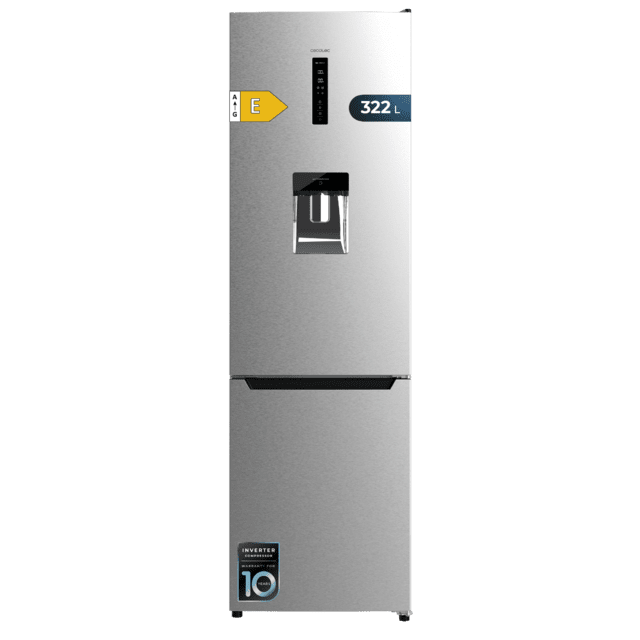 Frigorífico combi Cecotec Bolero CoolMarket Combi 322 WD Inox E