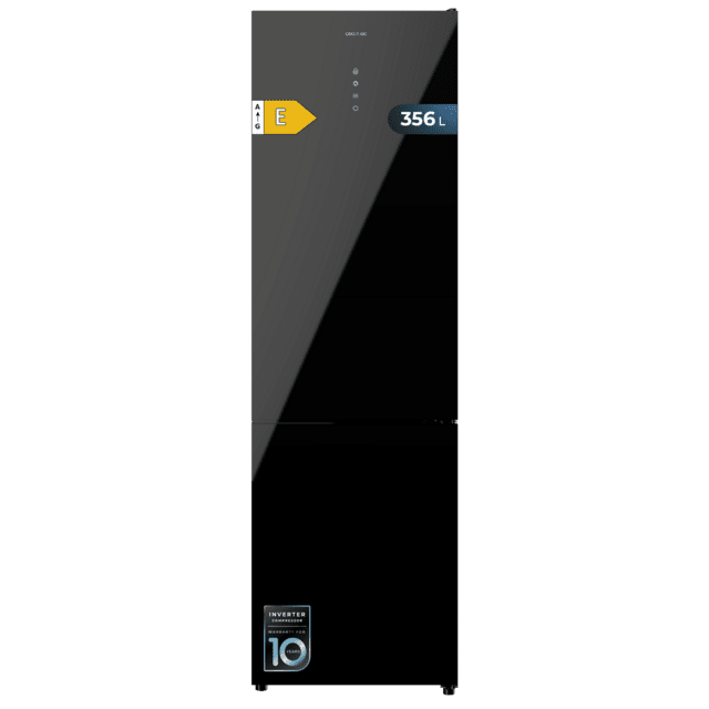 Frigorífico combi Cecotec Bolero CoolMarket Combi 356 Black Glass E