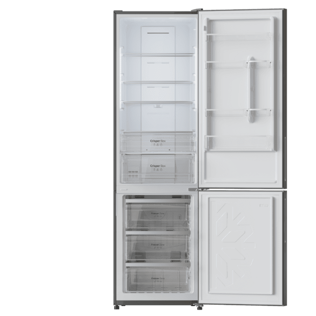 Frigorífico combi Cecotec Bolero CoolMarket Combi 356 Grey Glass E