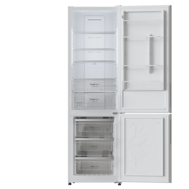 Frigorífico combi Cecotec Bolero CoolMarket Combi 356 White Glass E