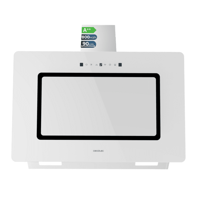 Campana decorativa Cecotec Bolero Flux DT 908002 Glass White A++