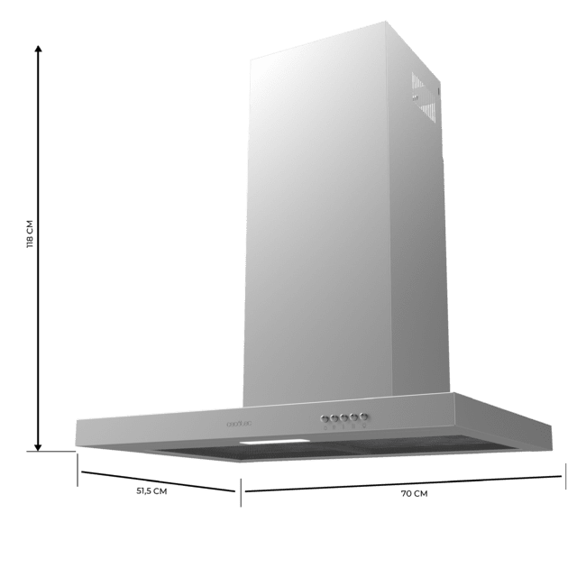Campana T Cecotec Bolero Flux TM 703500 Inox A