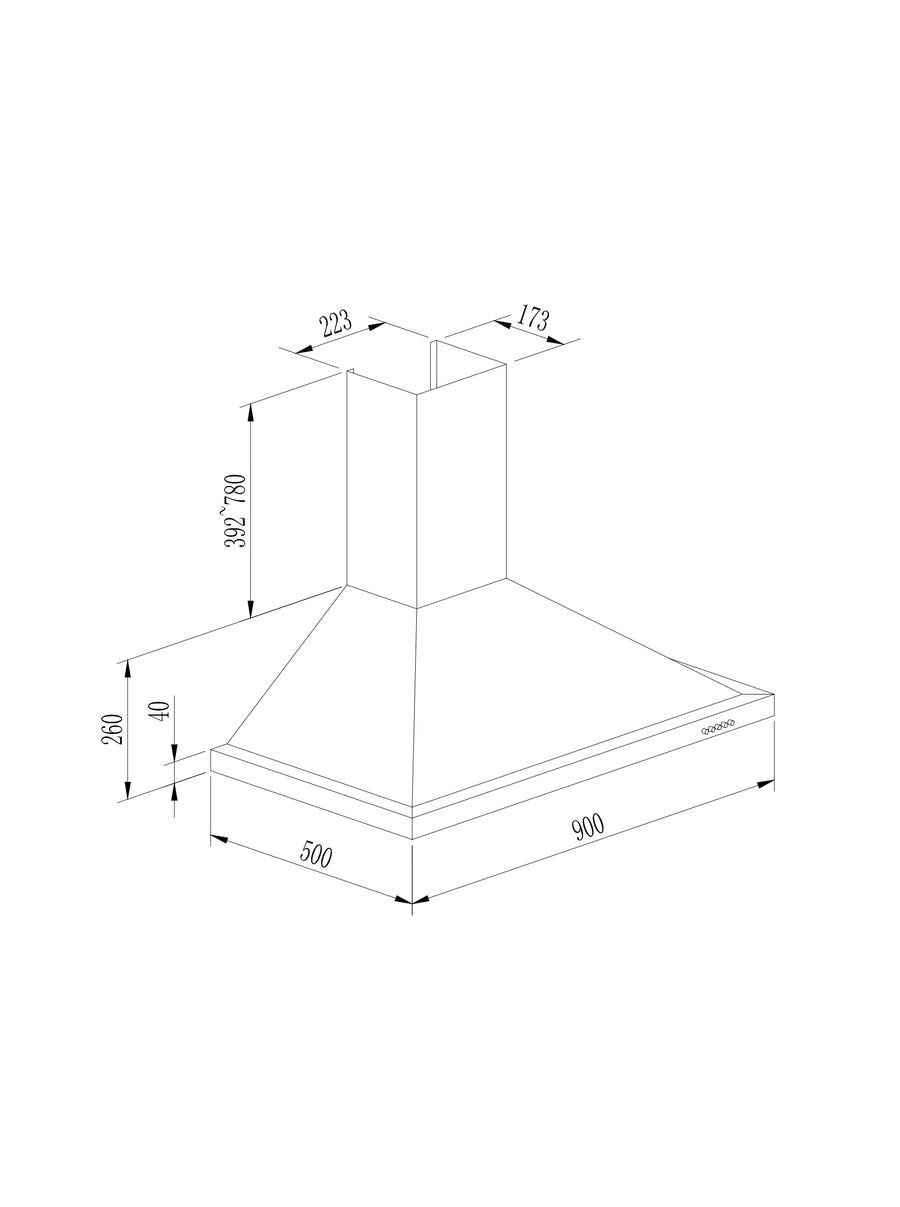 Campana Extractora EVVO CE26 Pyramid