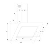Campana Extractora Decorativa EVVO CE43 Cristal Black