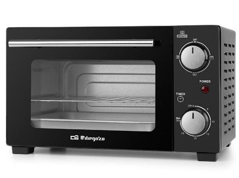 HORNO ORBEGOZO HO985 NEGRO 10 LITROS 800W TEMPORIZADOR INDICADOR LUMINOSO
