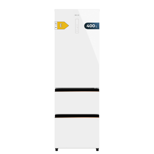 Frigorífico Cecotec Bolero CoolMarket Combi FD 400 White Glass E