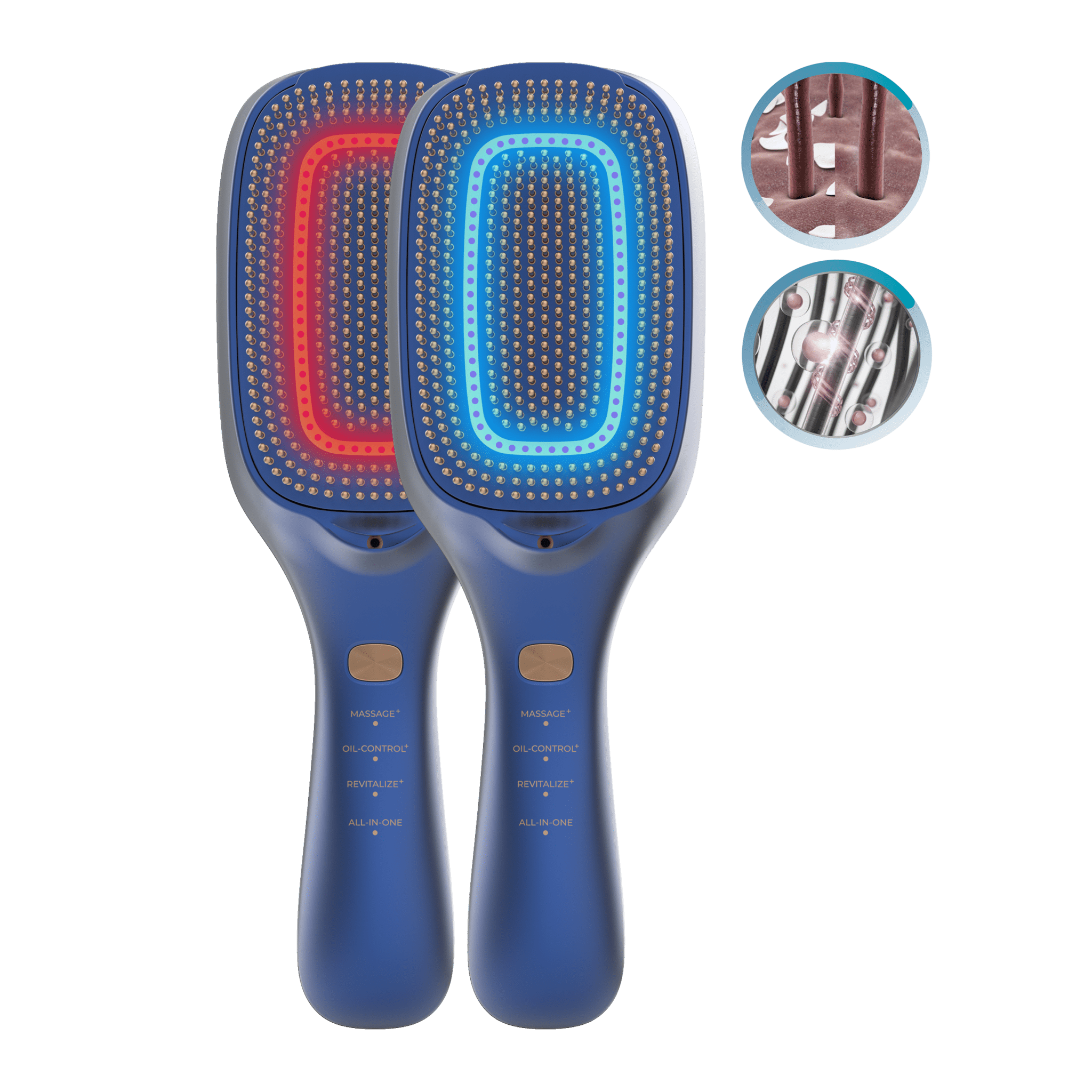 Cepillo reparador Cecotec HairCare Revitalize Blue