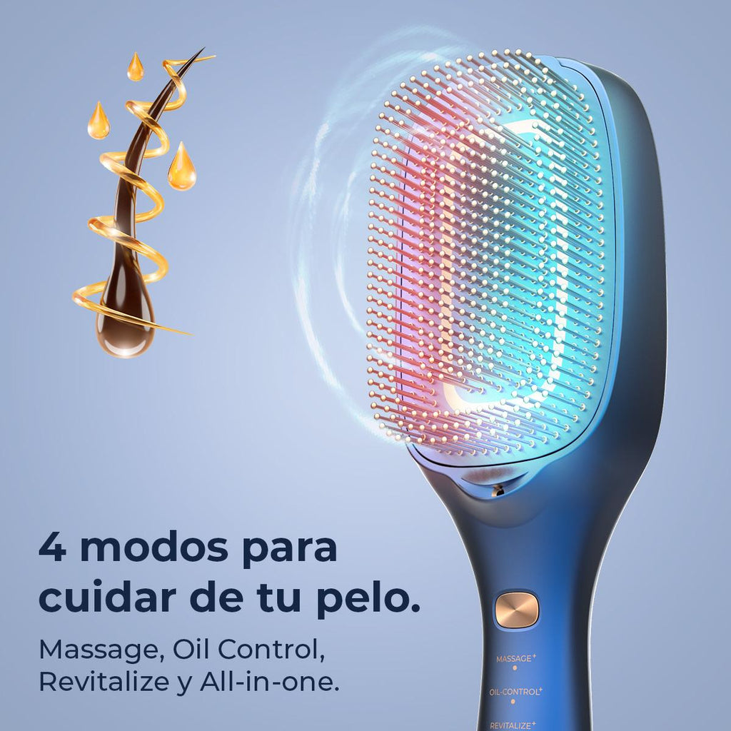 Cepillo reparador Cecotec HairCare Revitalize Blue