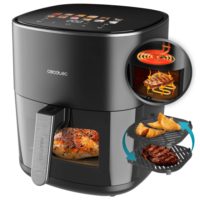 Freidora de aire Cecotec Cecofry&Grill Duoheat 6500