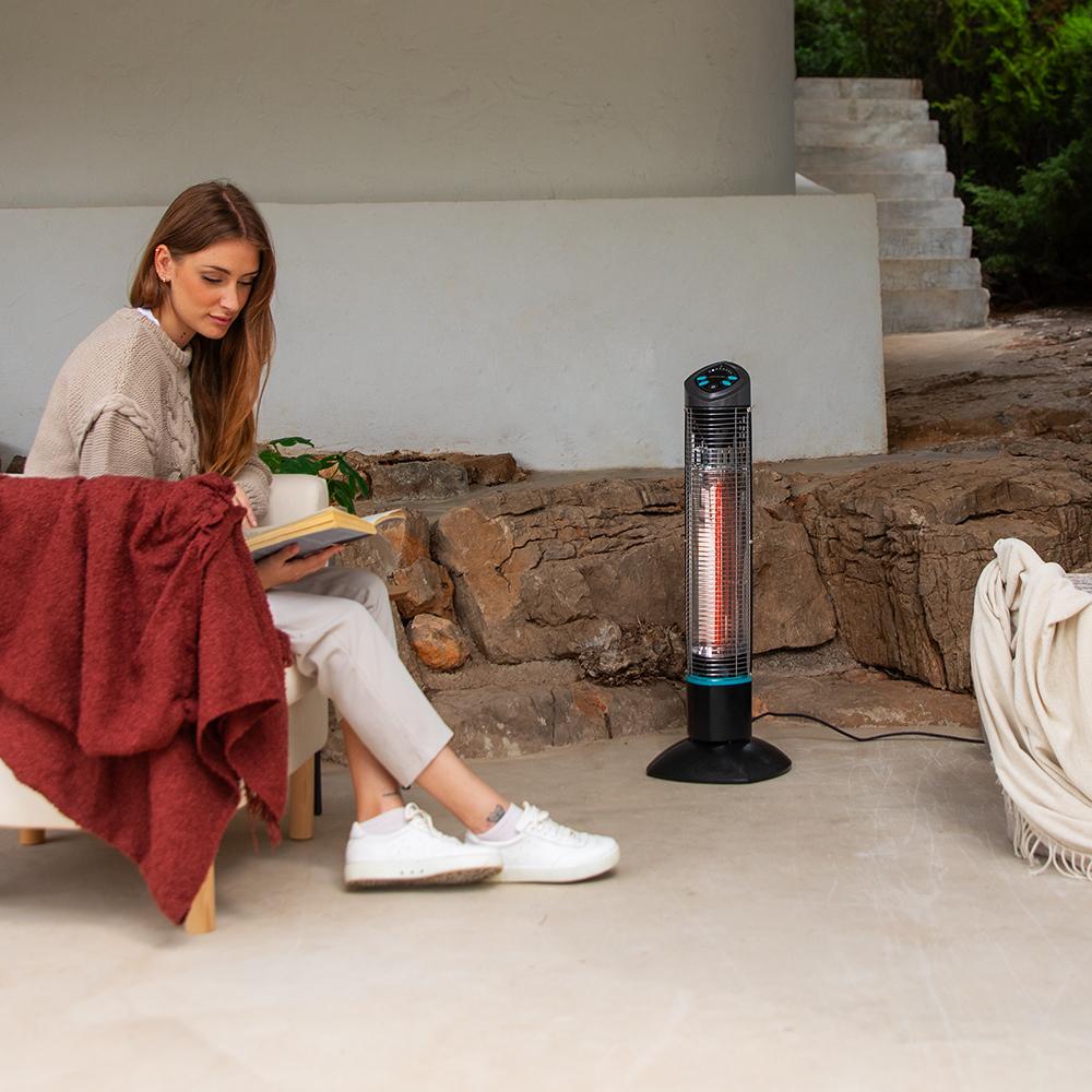 Calefactor de exterior Cecotec ReadyWarm 1000 Power Tower