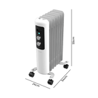 Radiador de aceite Cecotec ReadyWarm 750 Space White