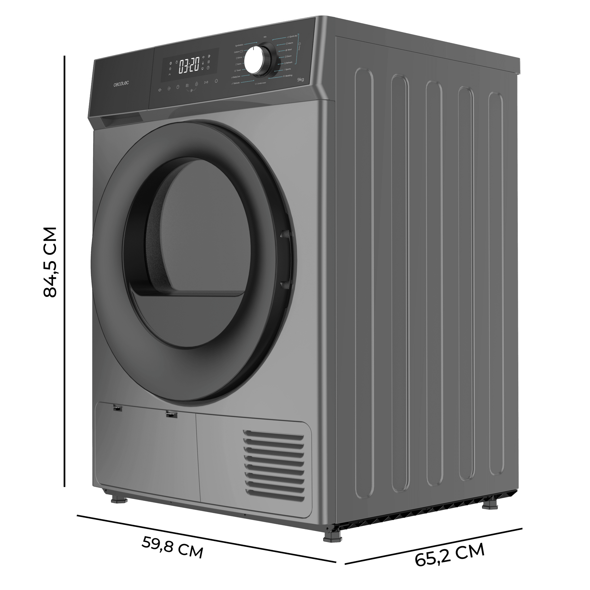 Secadora Cacotec Bolero Dresscode Dry 9300 Steel