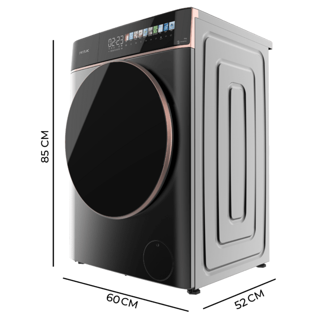 Lavadora Cecotec Bolero DressCode 8900 Inverter FullColor Steel A
