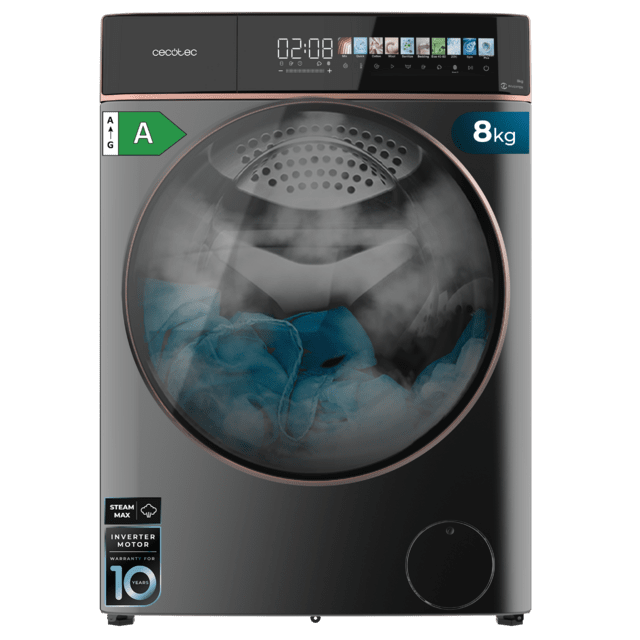 Lavadora Cecotec Bolero DressCode 8900 Inverter FullColor Steel A