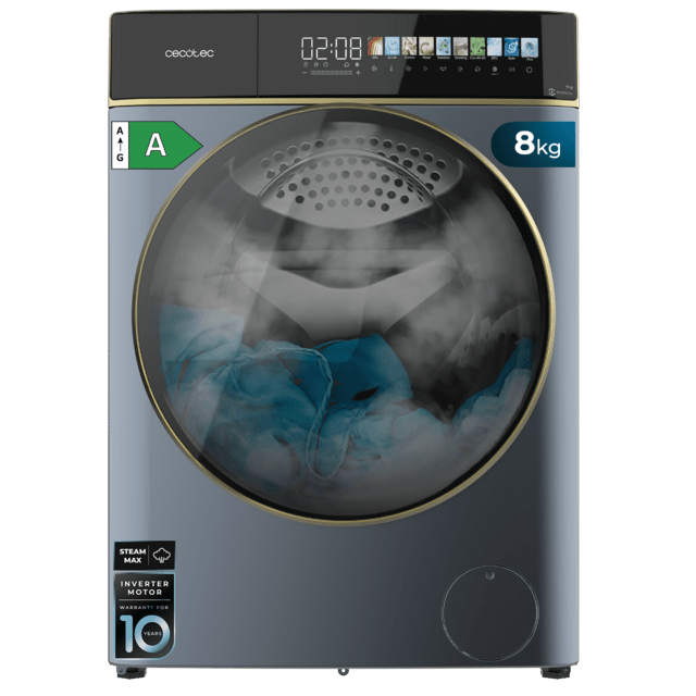 Lavadora Cecotec Bolero DressCode 8900 Inverter FullColor Ice Blue A