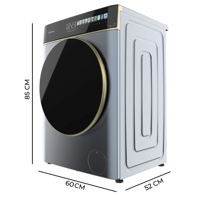 Lavadora Cecotec Bolero DressCode 8900 Inverter FullColor Ice Blue A