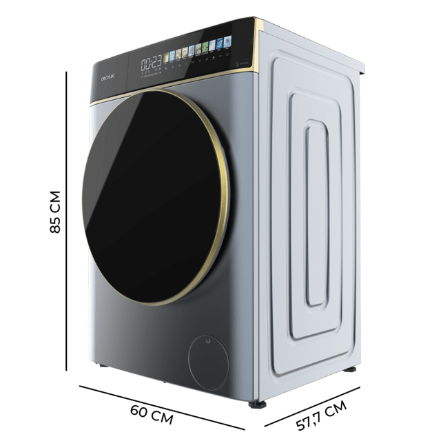 Lavadora Cecotec Bolero DressCode 9900 Inverter FullColor Ice Blue A