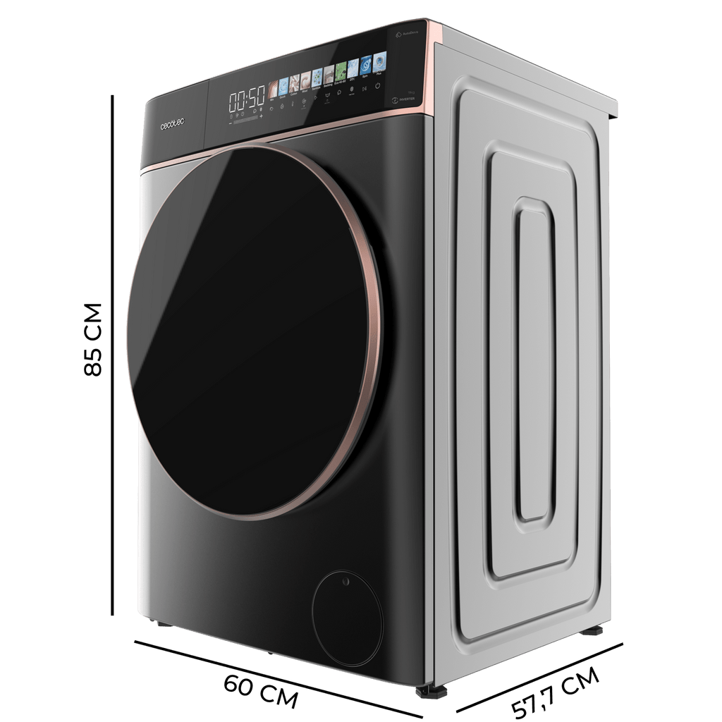 Lavadora Cecotec Bolero DressCode 9900 Autodose Inverter FullColor Steel A