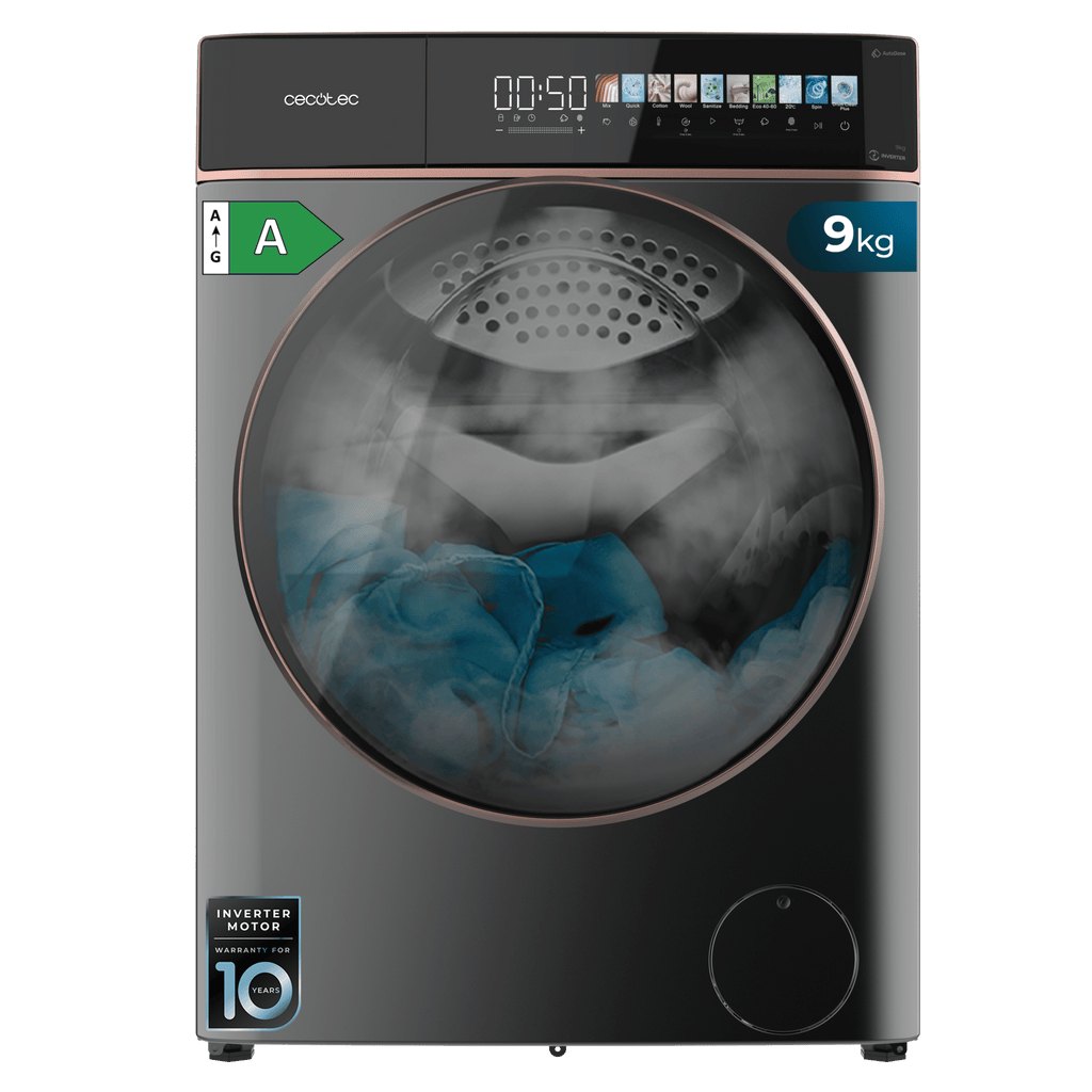 Lavadora Cecotec Bolero DressCode 9900 Autodose Inverter FullColor Steel A