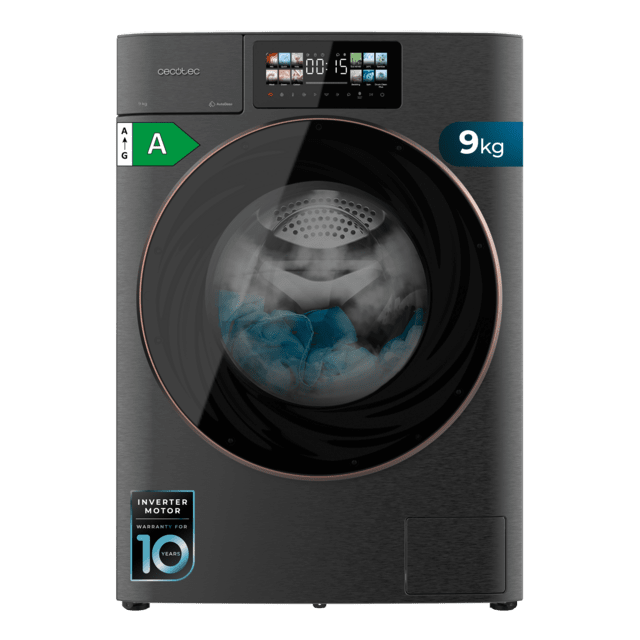 Lavadora Cecotec Bolero DressCode 9950 Autodose Inverter 3D Steel A
