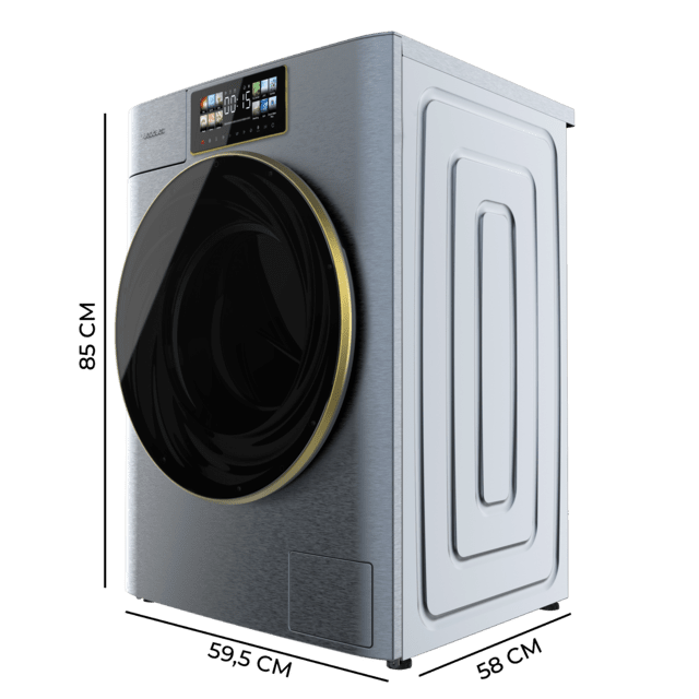 Lavadora Cecotec Bolero DressCode 9950 Autodose Inverter 3D Ice Blue A