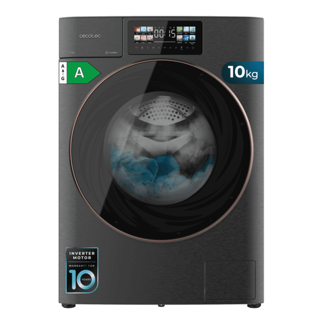 Lavadora Cecotec Bolero DressCode 10950 Autodose Inverter 3D Steel A