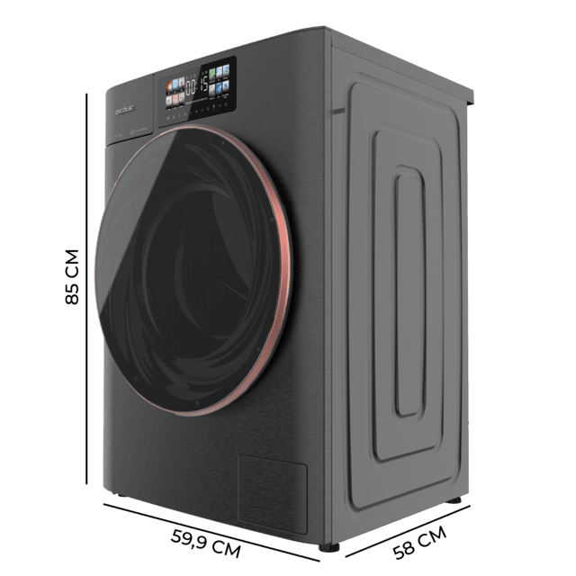 Lavadora Cecotec Bolero DressCode 10950 Autodose Inverter 3D Steel A