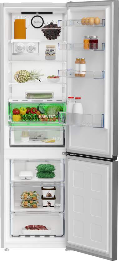 Frigorífico Beko B5RCNE406HXB - Clase C, 203cm, 355L, NeoFrost Dual Cooling HarvestFresh, Inox