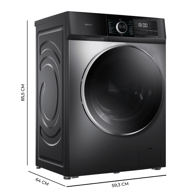 Lavadora Cecotec Bolero DressCode 12500 Inverter Steel