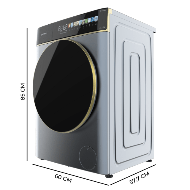 Lavadora Cecotec Bolero DressCode 10900 Autodose Inverter FullColor Ice Blue A