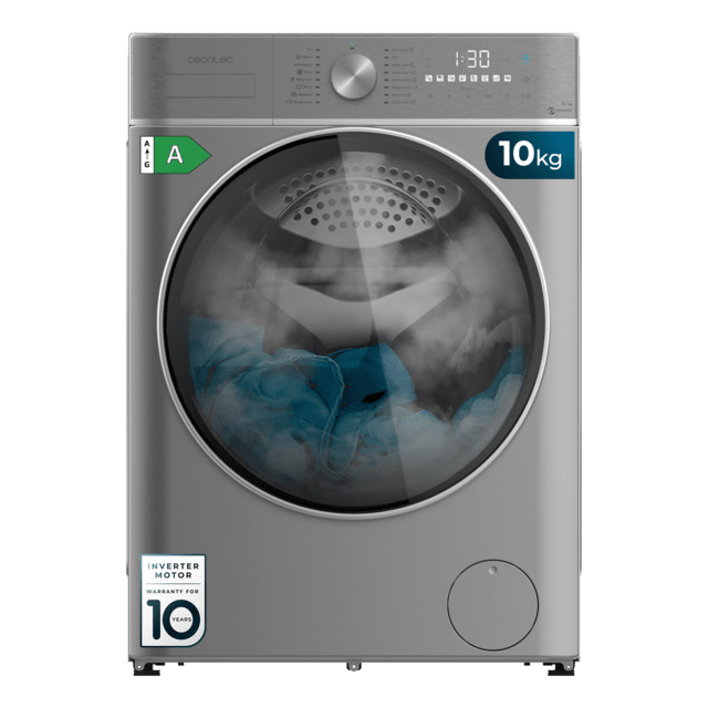 Lavadora Cecotec Bolero DressCode 10800 Inverter Steel A