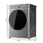 Lavadora Cecotec Bolero DressCode 10800 Inverter Steel A