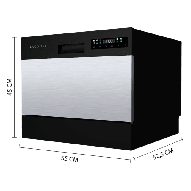 Lavavajillas compacto Cecotec Bolero Aguazero 2300 Inox