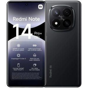 Móvil Xiaomi Redmi Note 14 Pro Plus 5G 8/256GB Negro Medianoche Libre
