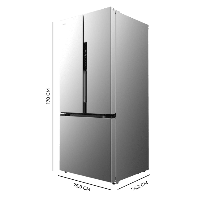 Frigorífico puerta francesa Cecotec Bolero CoolMarket FD 499 Inox E